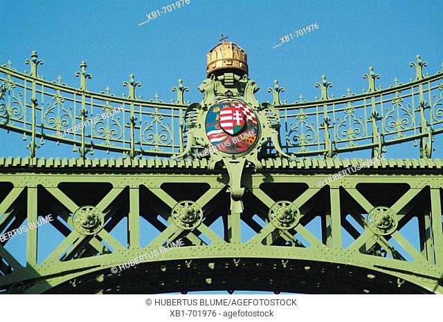 Hungary, Budapest, the Freedom-Bridge, built in 1894-1899 by János Feketeházy