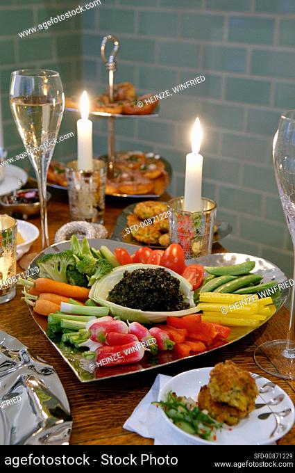 Crudités with tapenade