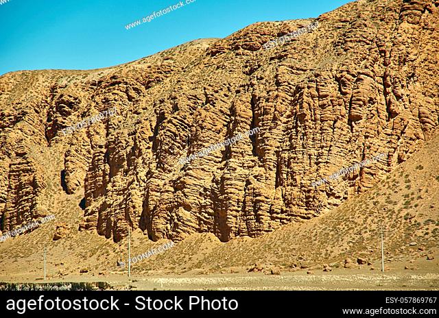 canyon Kekemeren , Naryn Region, Tian Shan mountains in Kyrgyzstan, Central Asia