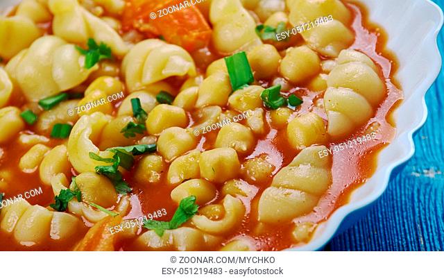 Mama Mia's Minestrone Soup - Italian soup with pasta and chickpeas