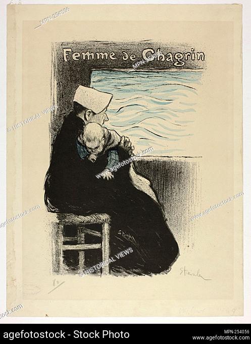 Femme de Chagrin - Théophile-Alexandre Steinlen French, born Switzerland, 1859-1923 - Artist: Théophile-Alexandre Pierre Steinlen, Origin: France