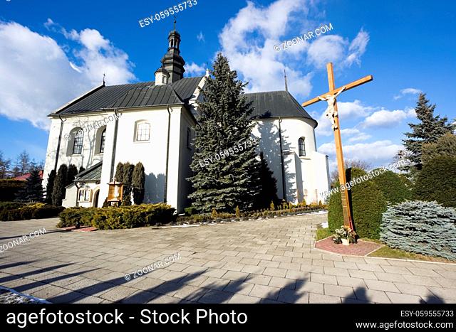 Church ?w. Piotra i Paw?a in Kije, Pi?czów County, Poland. Build in 1120