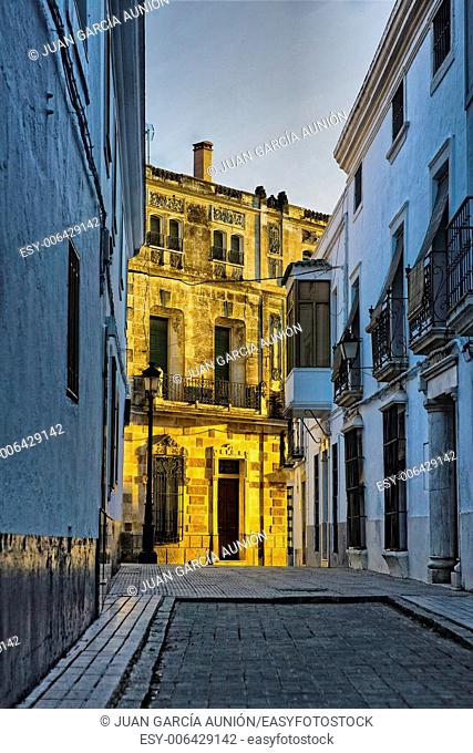 Street. Olivenza, Badajoz province, Extremadura, Spain
