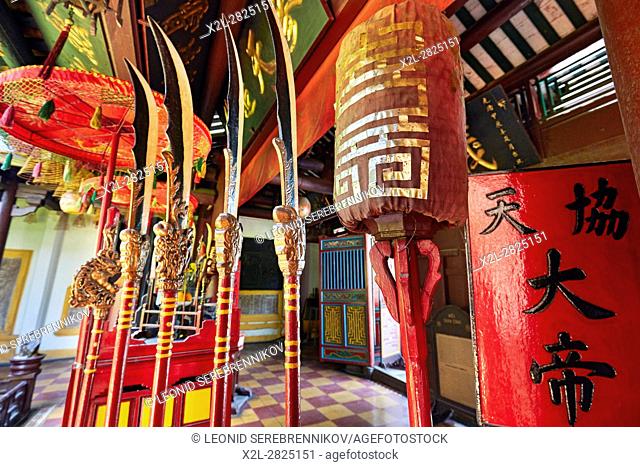 Interior of the Quan Cong Temple. Hoi An Ancient Town, Quang Nam Province, Vietnam