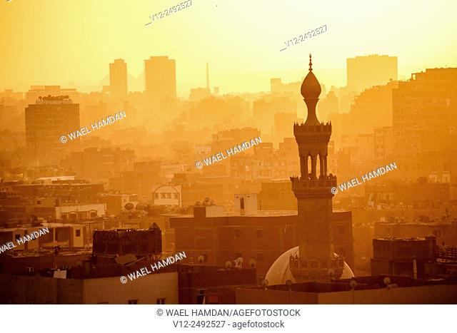 Higher view of Cairo city, Cairo, Egypt