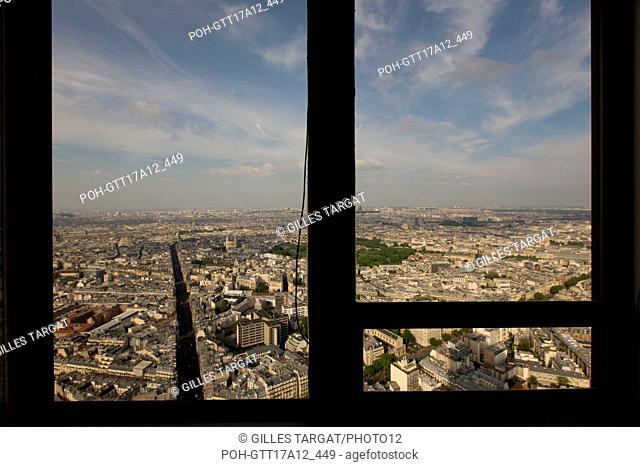 Aerial view of Paris from the 56th floor of the Tour Montparnasse, Rive Gauche view from the Tour Montparnasse, Photo Gilles Targat
