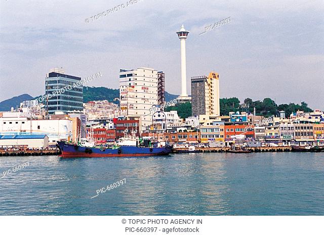 Busan Tower, Busan Harbor, Busan, Korea