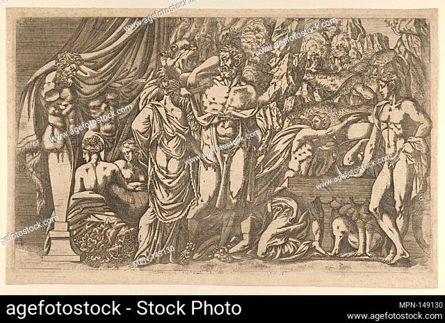 Hercules and Iole. Artist: Antonio Fantuzzi (Italian, active France, 1537-45); Artist: After Francesco Primaticcio (Italian