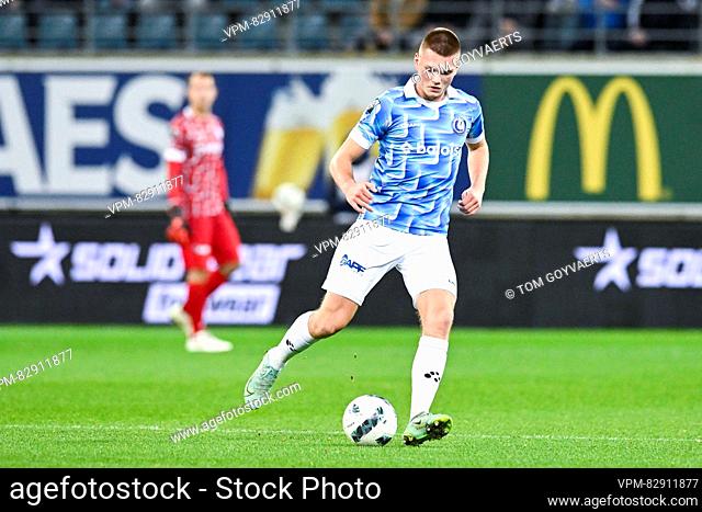Gent's Bram Lagae pictured in action during a soccer match between KAA Gent and OH Leuven, Thursday 21 December 2023 in Gent