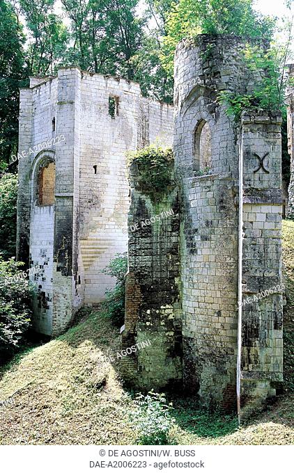Remains of Chateau of Lucheux, founded in 1120, Picardy, France