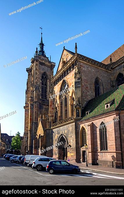 An image of the beautiful church of Colmar France
