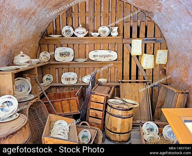 Moulin de la Blies Ceramics Museum, Musée des Techniques Faiencières, in Saargemünd, Grand Est, Alsace-Champagne-Ardenne-Lorraine, France
