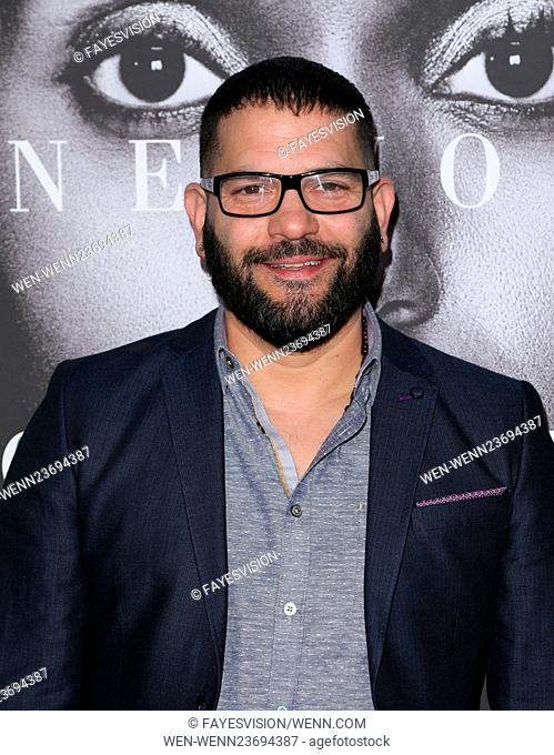 Premiere of HBO Films' 'Confirmation' at Paramount Theater - Arrivals Featuring: Guillermo Diaz Where: Hollywood, California