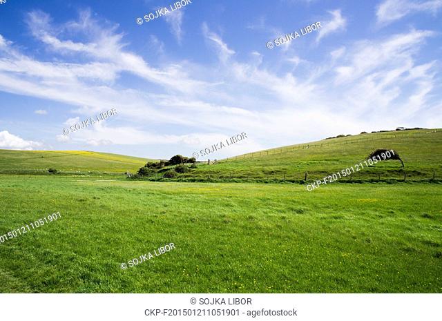 Cuckmere River valley at Seaford Head, South Downs, East Sussex, England, Britain, May 23, 2014 (CTK Photo/Libor Sojka)