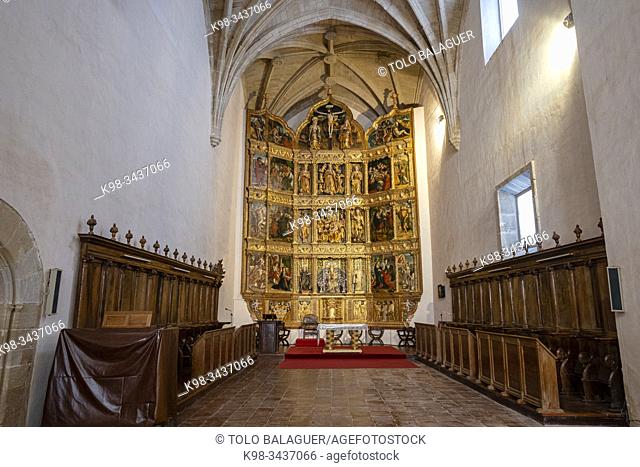 retablo mayor , obra de Guillén de Holanda y Andrés de Melgar, Monasterio de Santa María de San Salvador de Cañas, Cañas, La Rioja, Spain
