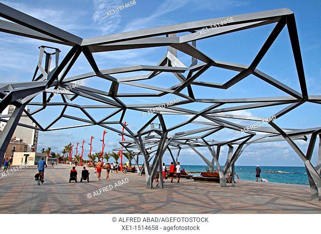 metal sculpture, promenade, Vinaros, València