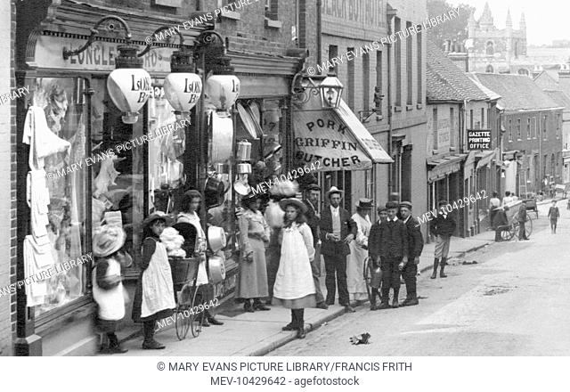 Basingstoke, a shop in Church Street 1904