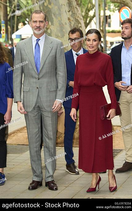 King Felipe VI of Spain, Queen Letizia of Spain attends Princess of Girona Foundation Award 2022 in the category of ‘Scientific Research’ at Caixa Forum on...