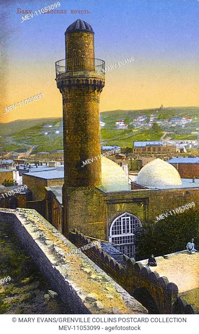 Baku, Azerbaijan - Palatial mosque of the 15th century (built in the 1430s), which is included as part of Shirvanshah's palace complex