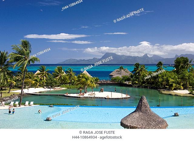 Tahiti, Tahiti Nui Island, Papete City, The Sea, Intercontinental Resort