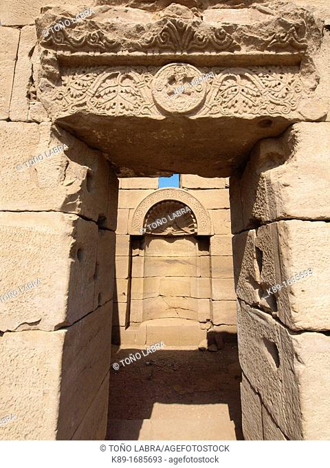 Dendera temple dedicated to Hathor goddess. Upper Egypt