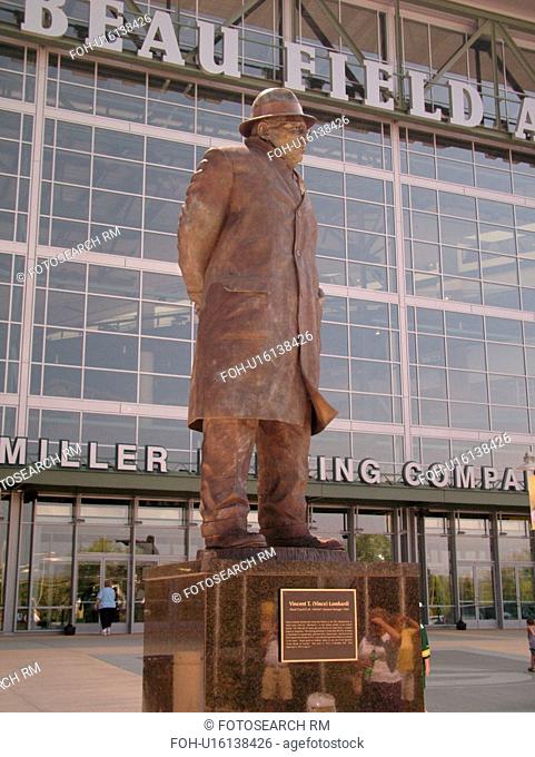 Green Bay, WI, Wisconsin, Lambeau Field, NFL, football, Green Bay Packers, Vincent (Vince) T. Lombardi Statue