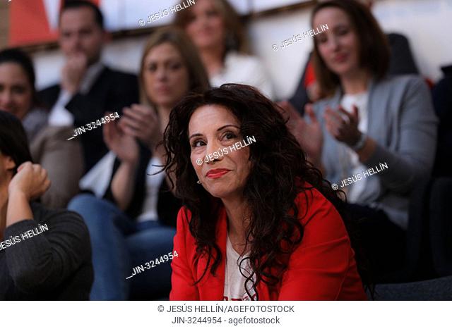President of the Parliament of Andalusia, Marta Bosquet seen attending the act