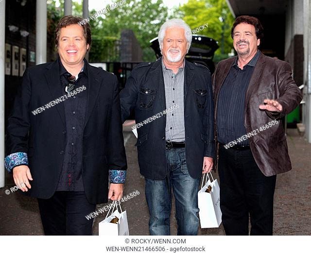 The legendary Osmond brothers Jimmy, Jay and Merrill outside ITV Studios Featuring: Jimmy, Jay and Merrill Osmond Where: London