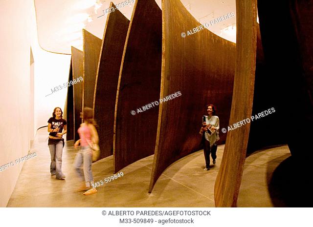 'La materia del tiempo' by Richard Serra. Guggenheim Museum, at Bilbao. Vizcaya province. Spain