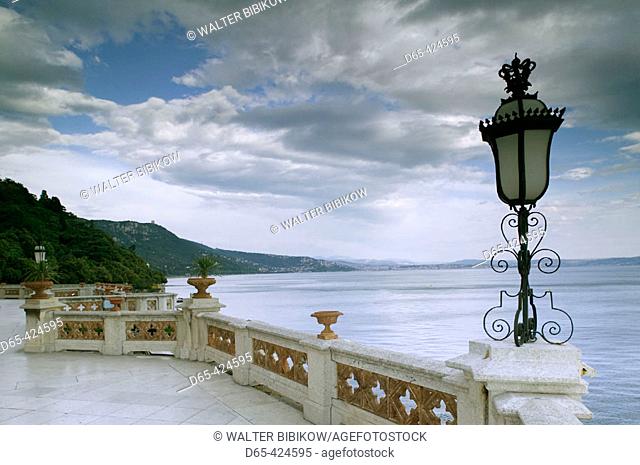 Castello di Miramare, view of the Gulf of Trieste. Trieste. Friuli Venezia Giulia. Italy. 2004