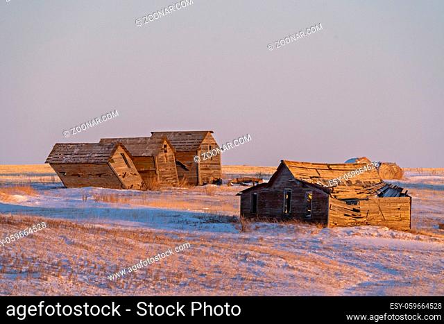 Saskatchewan plains winter extreme cold prairie scenic