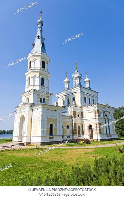 Stamerienas Sveta Nevas Knaza Aleksandra Baznica, Orthodox Church of St Alexander Nevsky, Stameriena, Gulbene Municipality, Vidzeme, Latvia