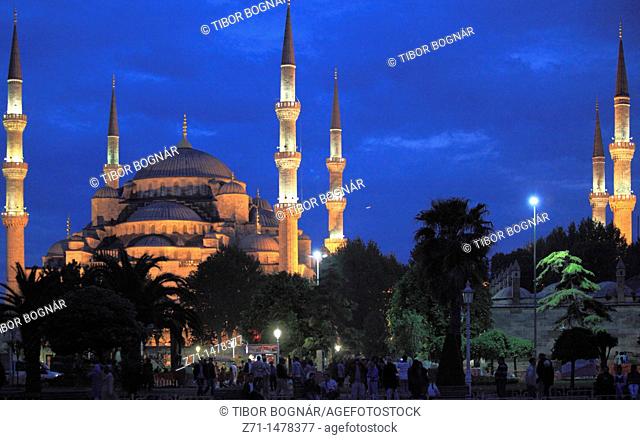 Turkey, Istanbul, Blue Mosque, Sultan Ahmet Camii