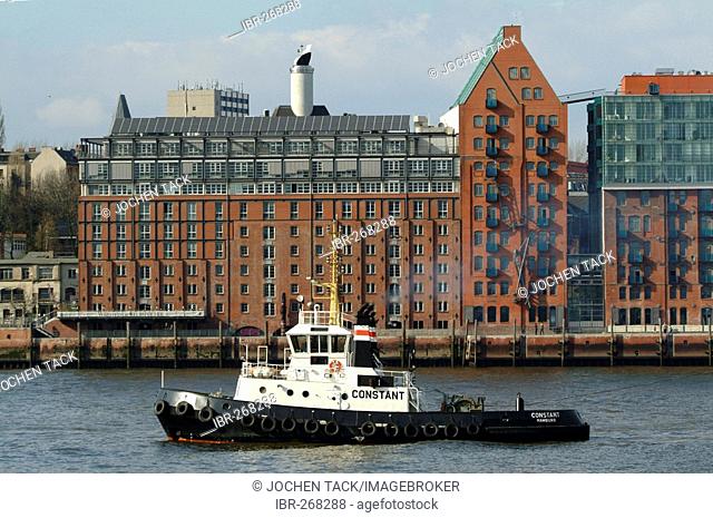 Restaurated warehouses at the Port of Hamburg, Germany
