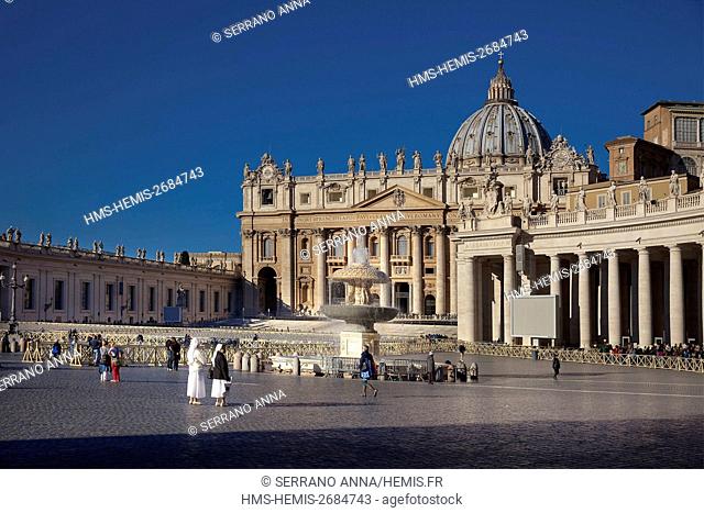Italy, Latium, Rome, San Pietro in Vaticano, listed as World Heritage by UNESCO