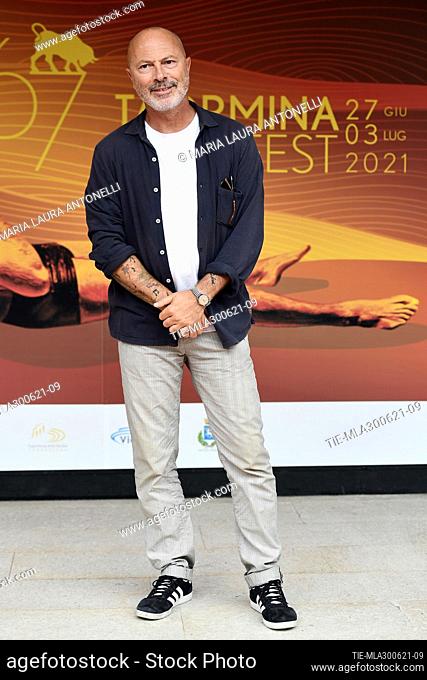 Ivano De Matteo during the photocall of film 'Occhi blu' at the 67th Taormina Film Festival , Taormina, ITALY-30-06-2021