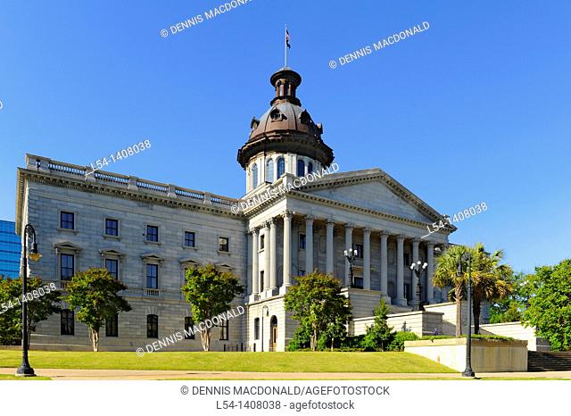 Columbia South Carolina Buildings Statues and Landmarks on the State Capitol Capital grounds SC