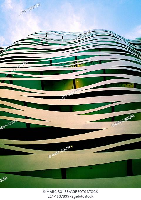 Building by architect Toyo Ito in Passeig de Gracia, 83. Barcelona, Catalonia, Spain