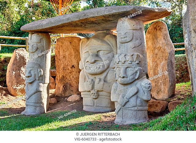 Mesita B, archaeological park Parque Arqueologico De San Agustin , Colombia, South America - San Agustin, Huila Department, Colombia, 24/08/2017