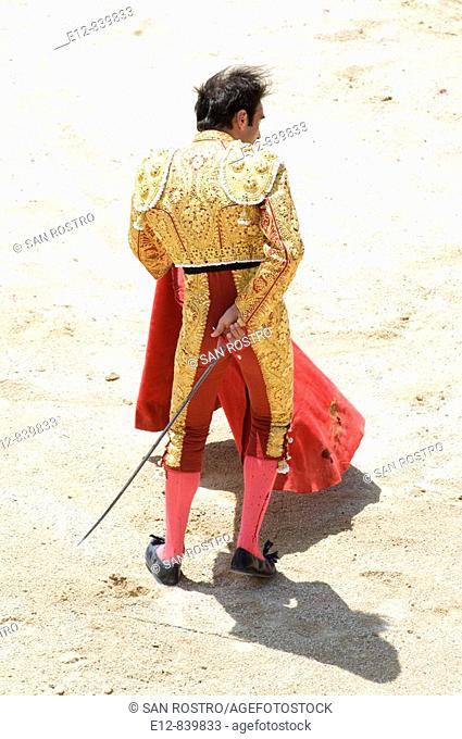 Spanish bullfighter Enrique Ponce. 'Feria de la Pentecôte', Nîmes, Gard, Languedoc-Roussillon, France