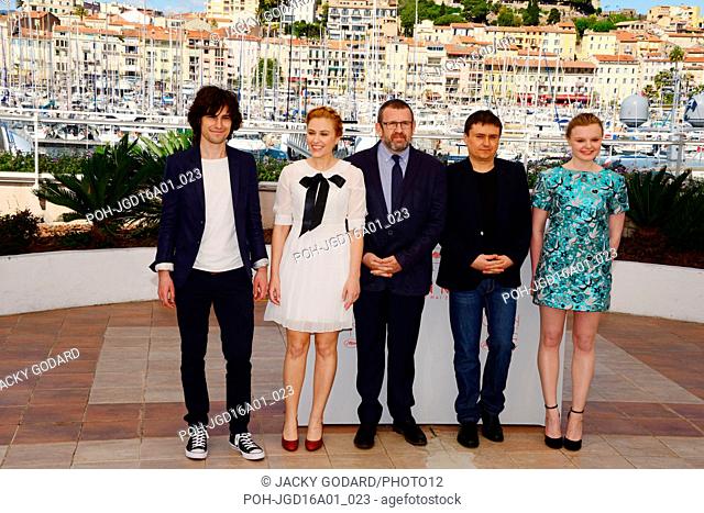Rares Andrici, Malina Manovici, Adrian Titieni, Cristian Mungiu, Maria Dragus Photocall of the film 'Bacalaureat' 69th Cannes Film Festival May 19, 2016