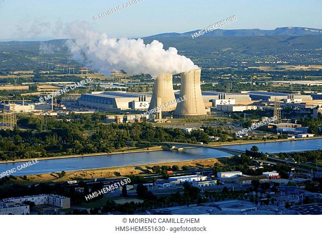 France, Drome, St Paul Trois Chateaux, Tricastin industrial and nuclear site