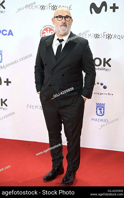 Javier Camara attends 29th Jose Maria Forque Awards - Red Carpet at Palacio de Congresos de IFEMA on December 16, 2023 in Madrid, Spain