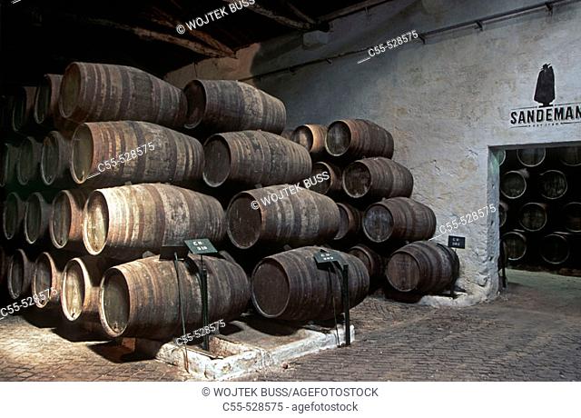 Sandeman winery cellar, Porto. Portugal