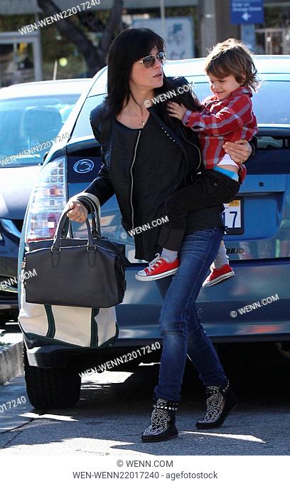 Selma Blair spotted shopping at Whole Foods Market with her son Arthur Bleick, and a male companion Featuring: Selma Blair, Arthur Bleick Where: Los Angeles