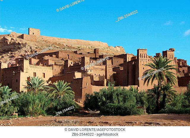 View of Ait Ben Haddou Kasbah. Ourzazate. Morocco