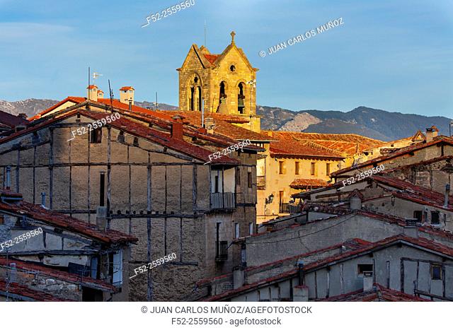 Frías view from the castle (12th-15th century), Frias village, Las Merindades, Burgos, Castilla y Leon, Spain, Europe