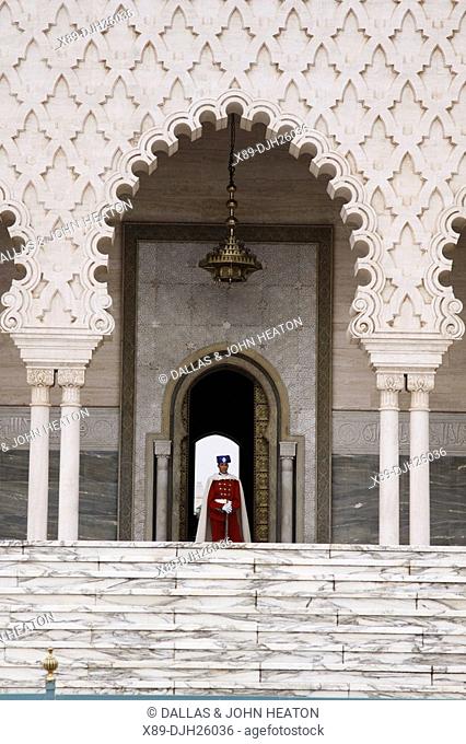 Africa, North Africa, Morocco, Rabat, Mausoleum of Mohammed V, Entrance