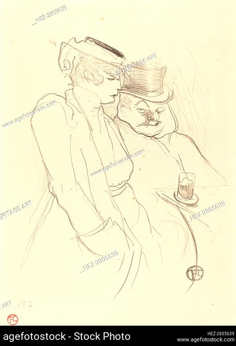 En quarante, 1893. Creator: Henri de Toulouse-Lautrec