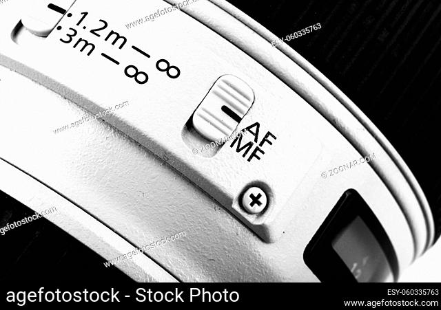 Aytos, Bulgaria - September 27, 2013: Canon EF 70-200mm f/4L USM Lens. Canon Inc. Is A Japanese Multinational Corporation Specialized In The Manufacture Of...